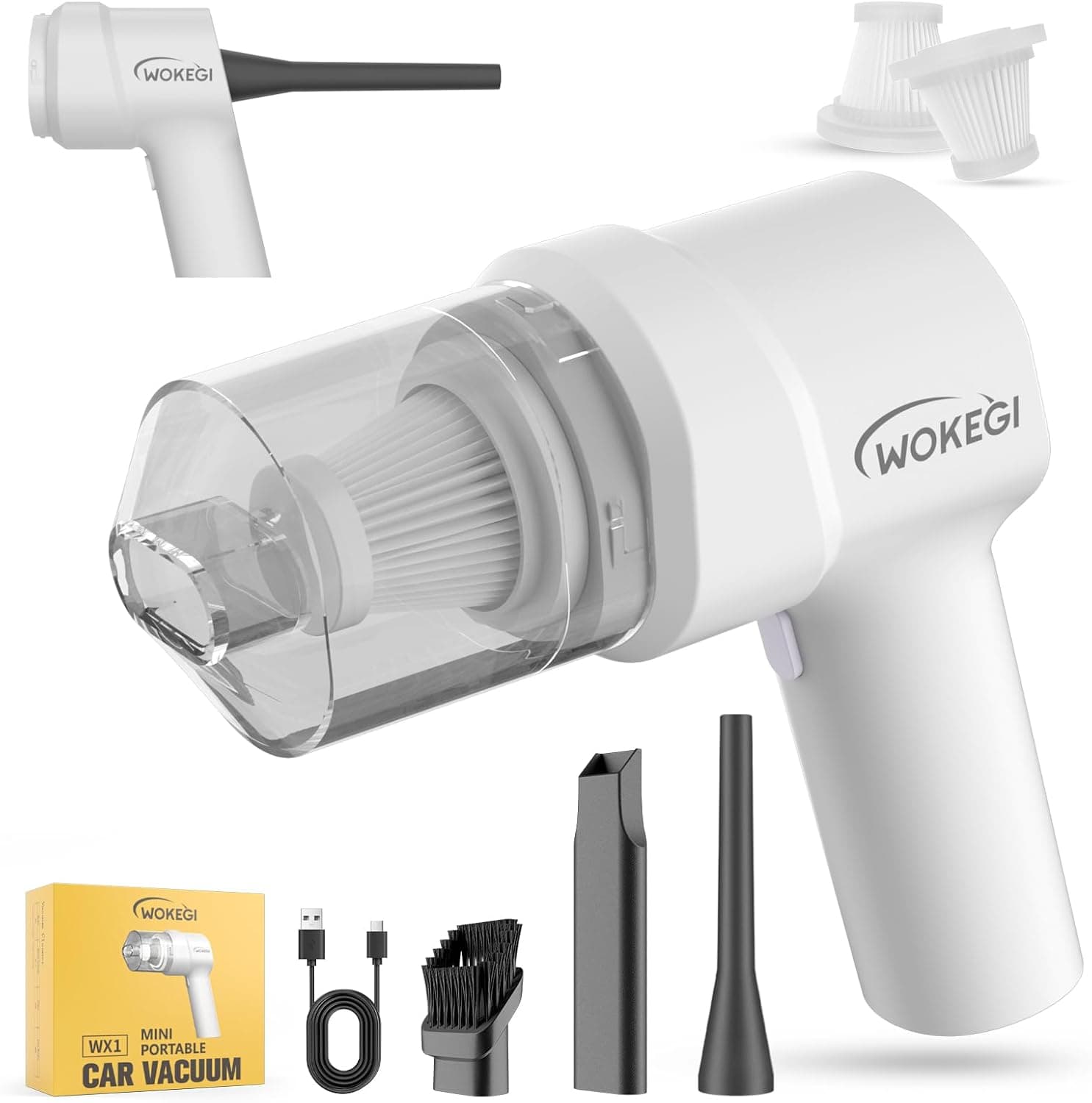 WOKEGI Handheld Mini Car Vacuum