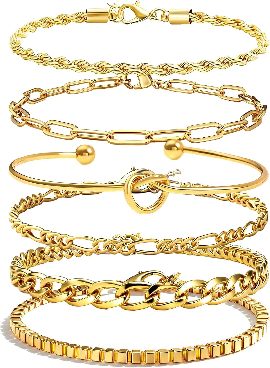 ALEGEND 18K Gold Plated Single Bracelets