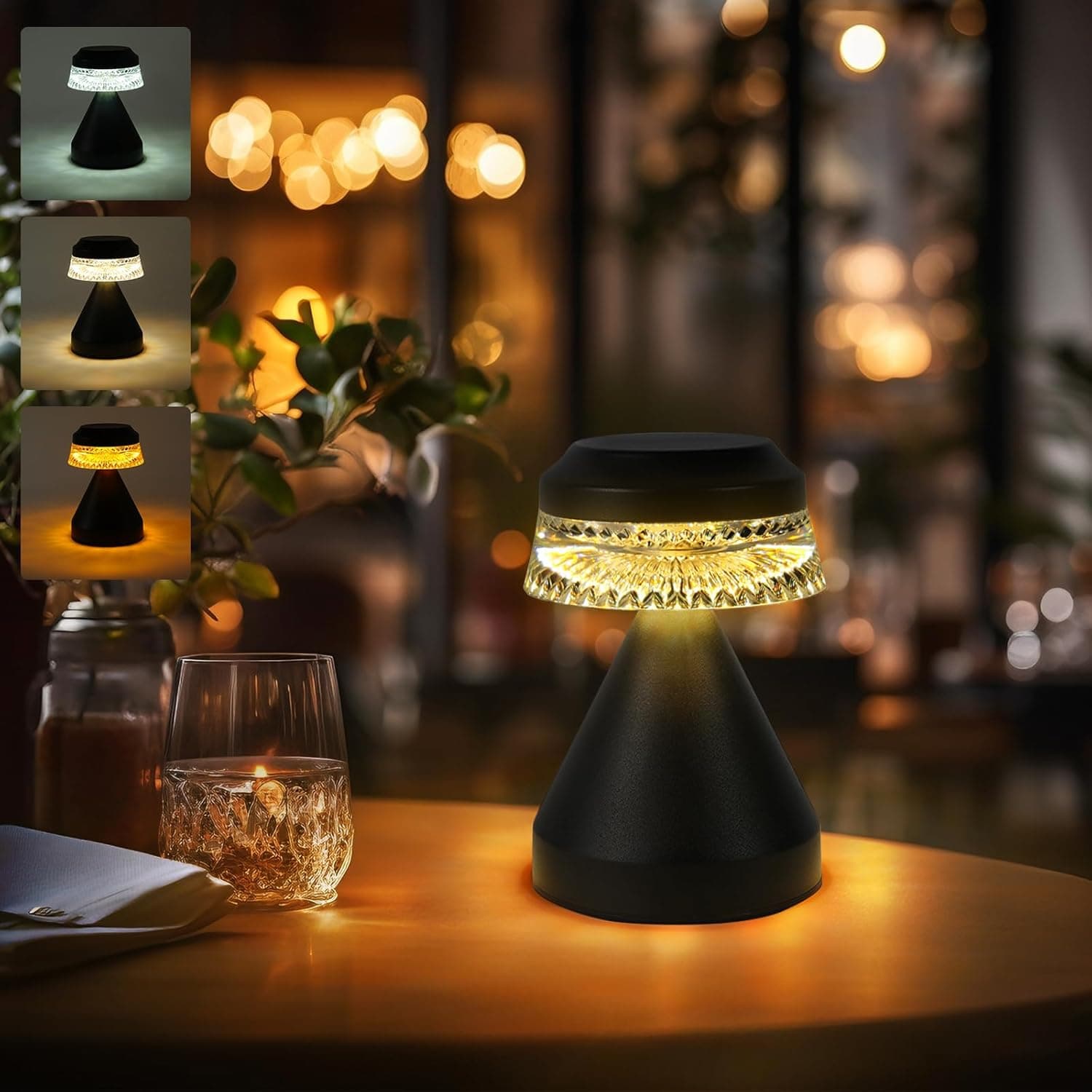 UMLAEN Rechargeable Cordless Table Lamp