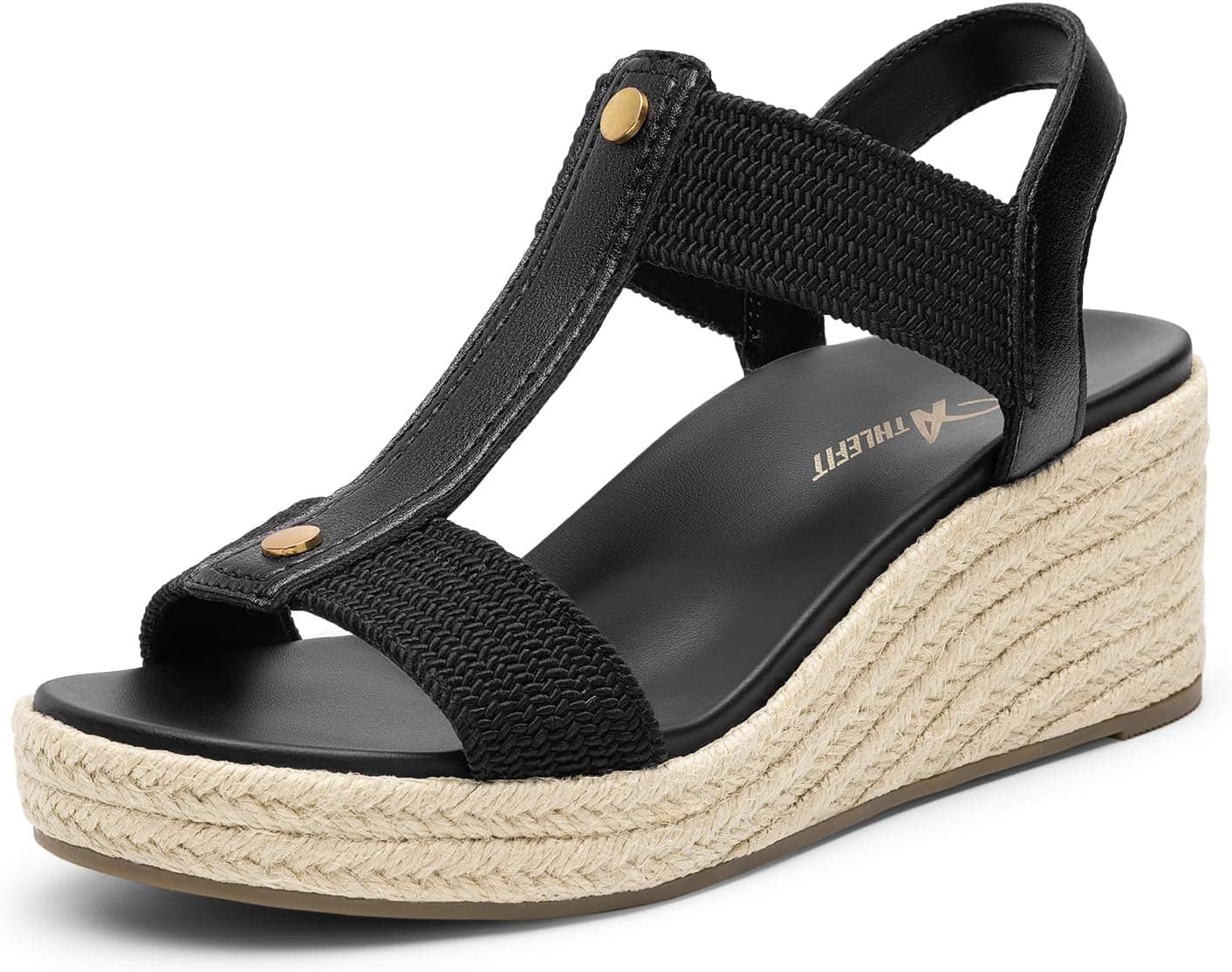 ATHLEFIT Women's Espadrille Platform
