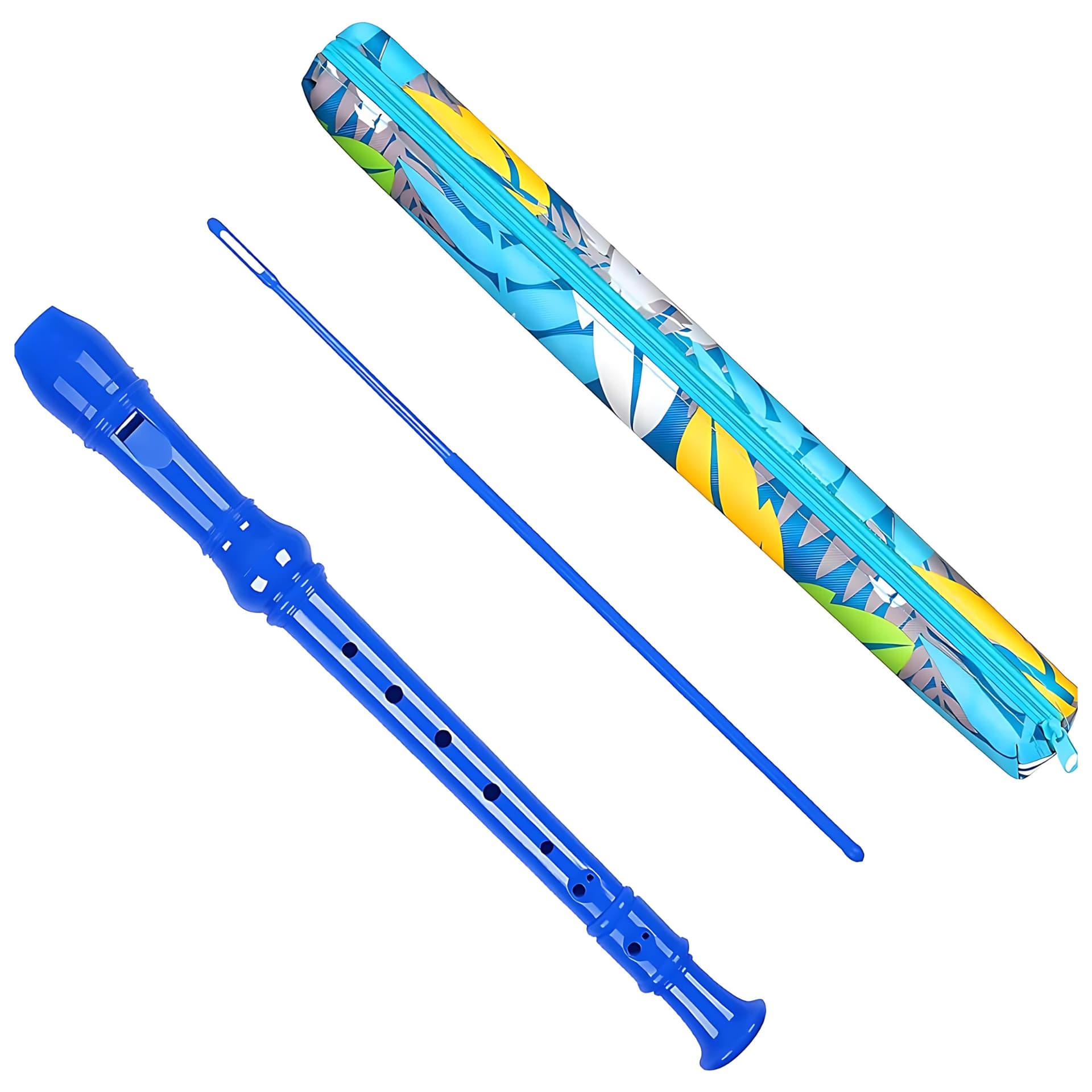 Descant Soprano Recorder Music Recorder Instrument for Kids Flute Kids Recorder with Cleaning Rod + Case Bag