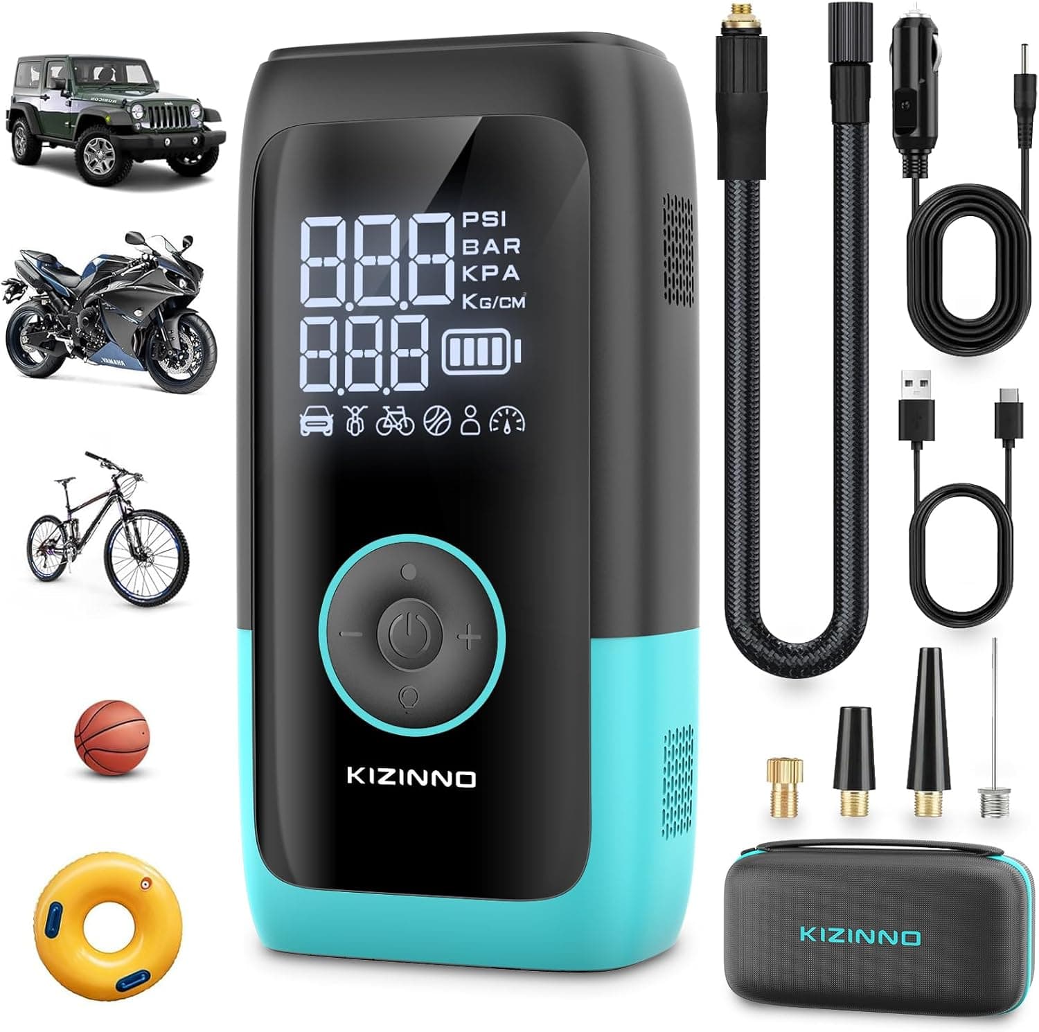 KIZINNO Tire Inflator Portable