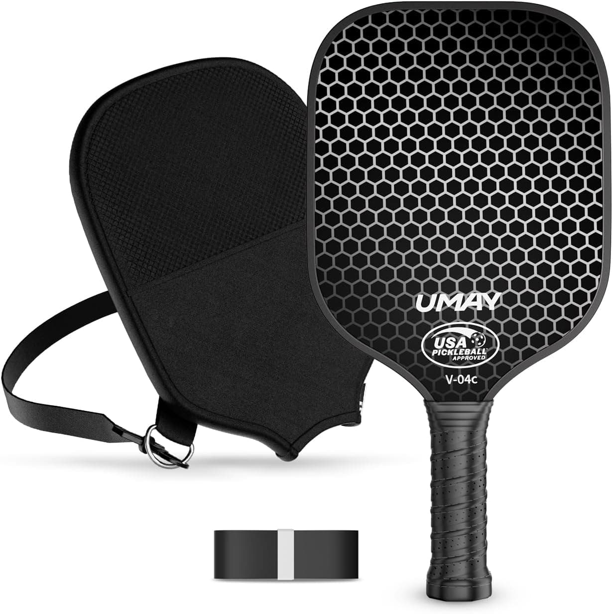 UMAY Approved Carbon Fiber Pickleball Paddle Set
