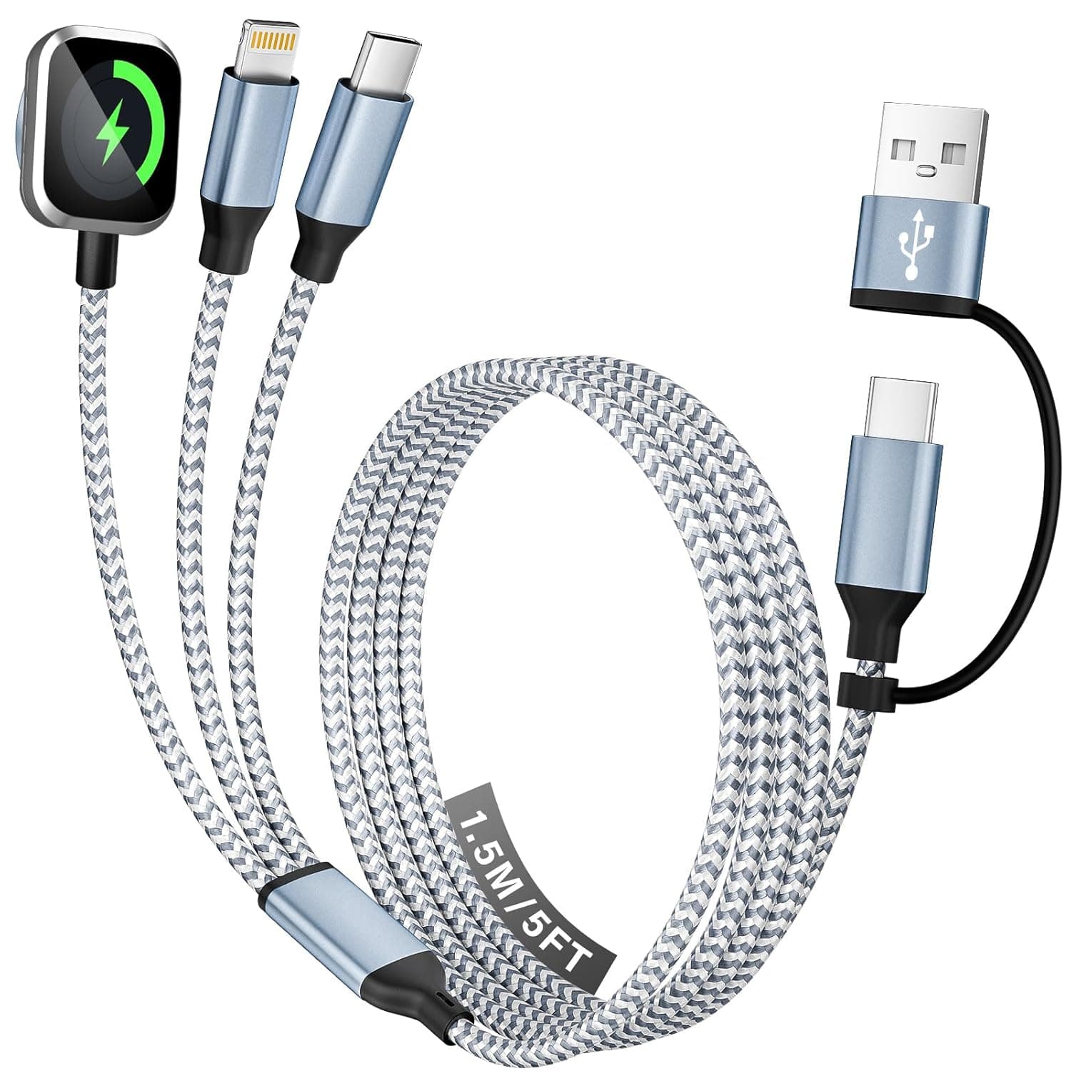 MPATIBY 3 in 2 Charging Cable 5FT