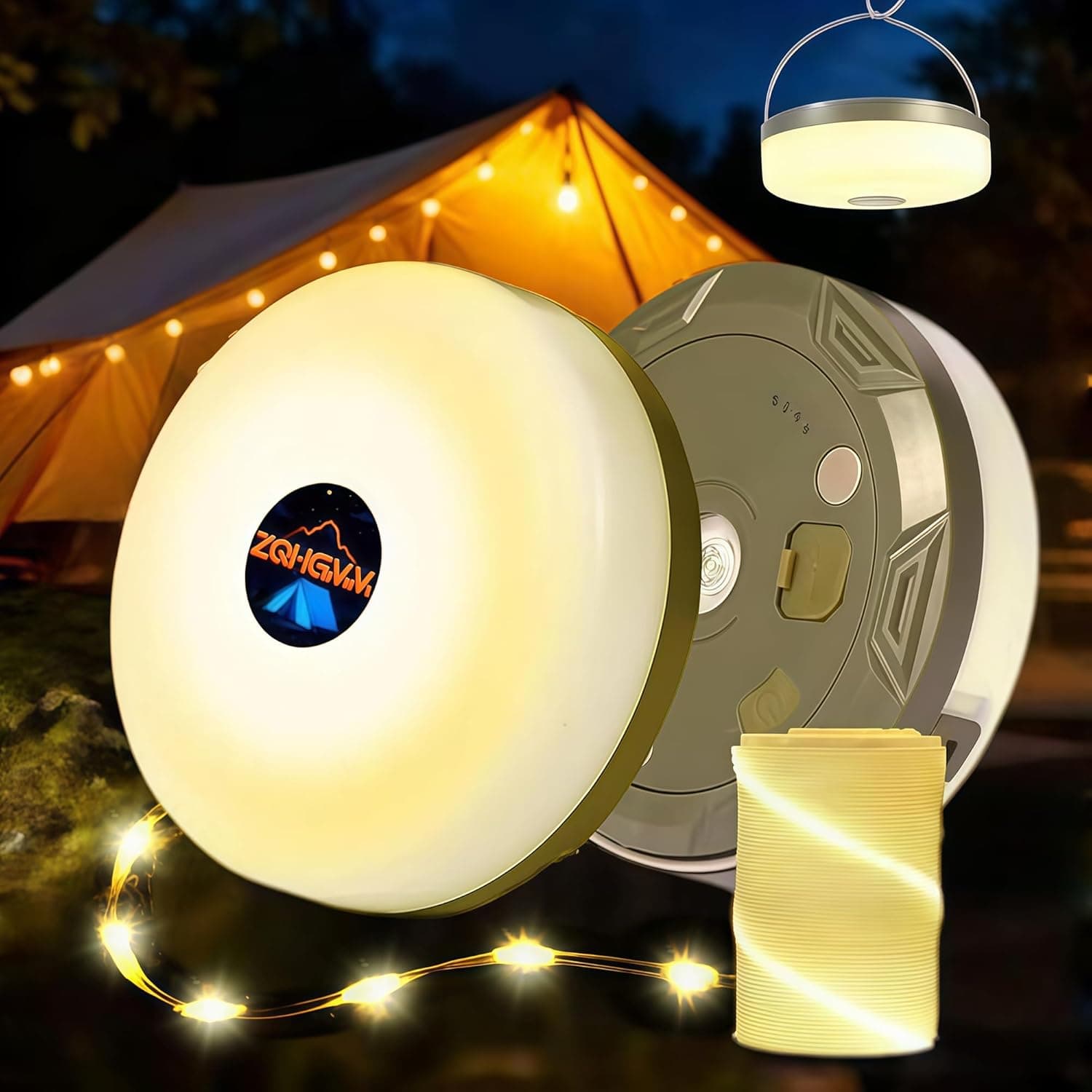 ZQHGMM Warm Camping String Lights