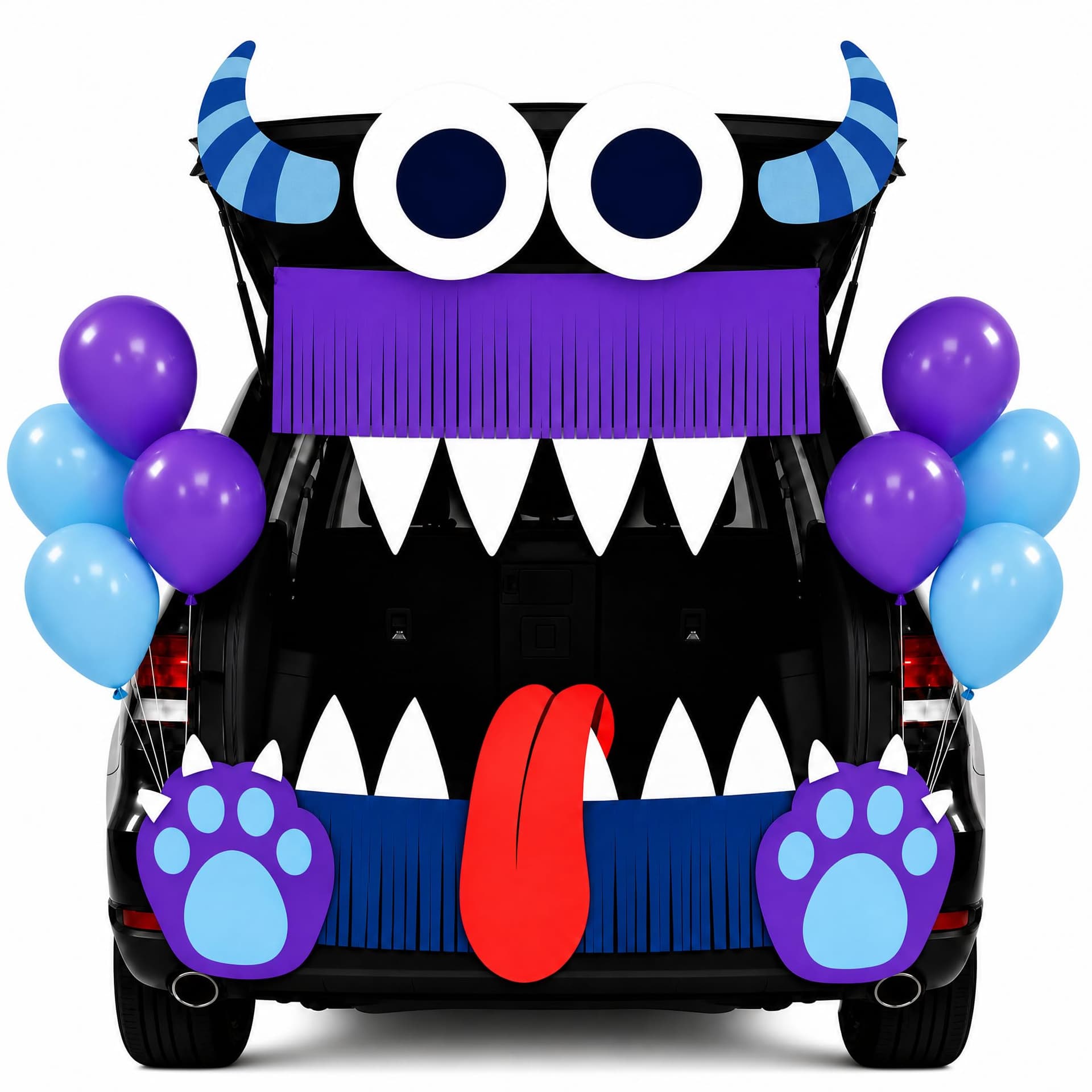 Monster Trunk or Treat Car Decorations Kit for SUV Halloween Decor