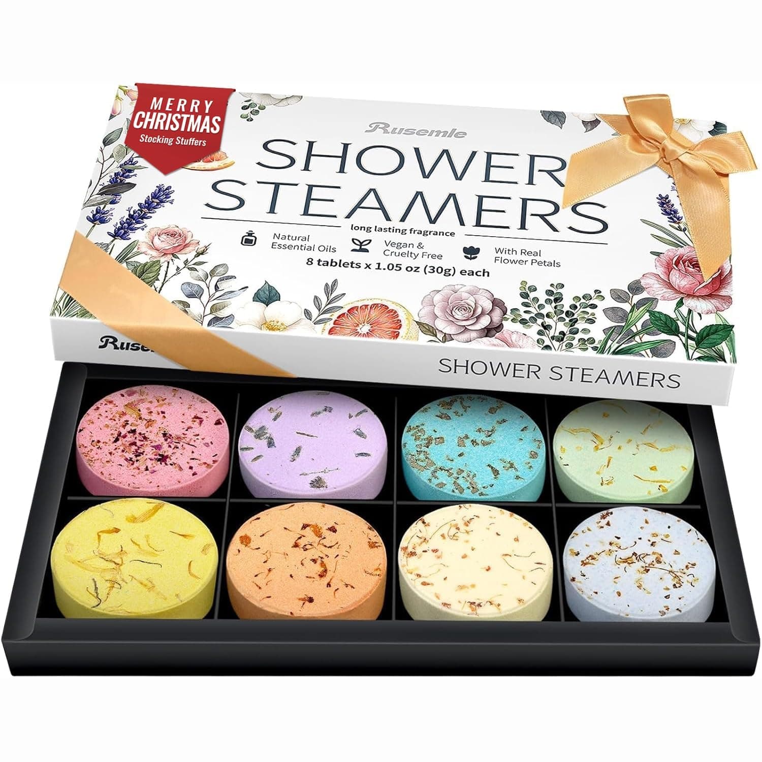 Shower Steamers Aromatherapy Birthday Gifts for Women - 8 Pack Shower Bombs Gift Set, Self Care Home Spa, Boo Basket Stocking Stuffers, Christmas White Elephant Gifts for Adults Mom Wife Teens