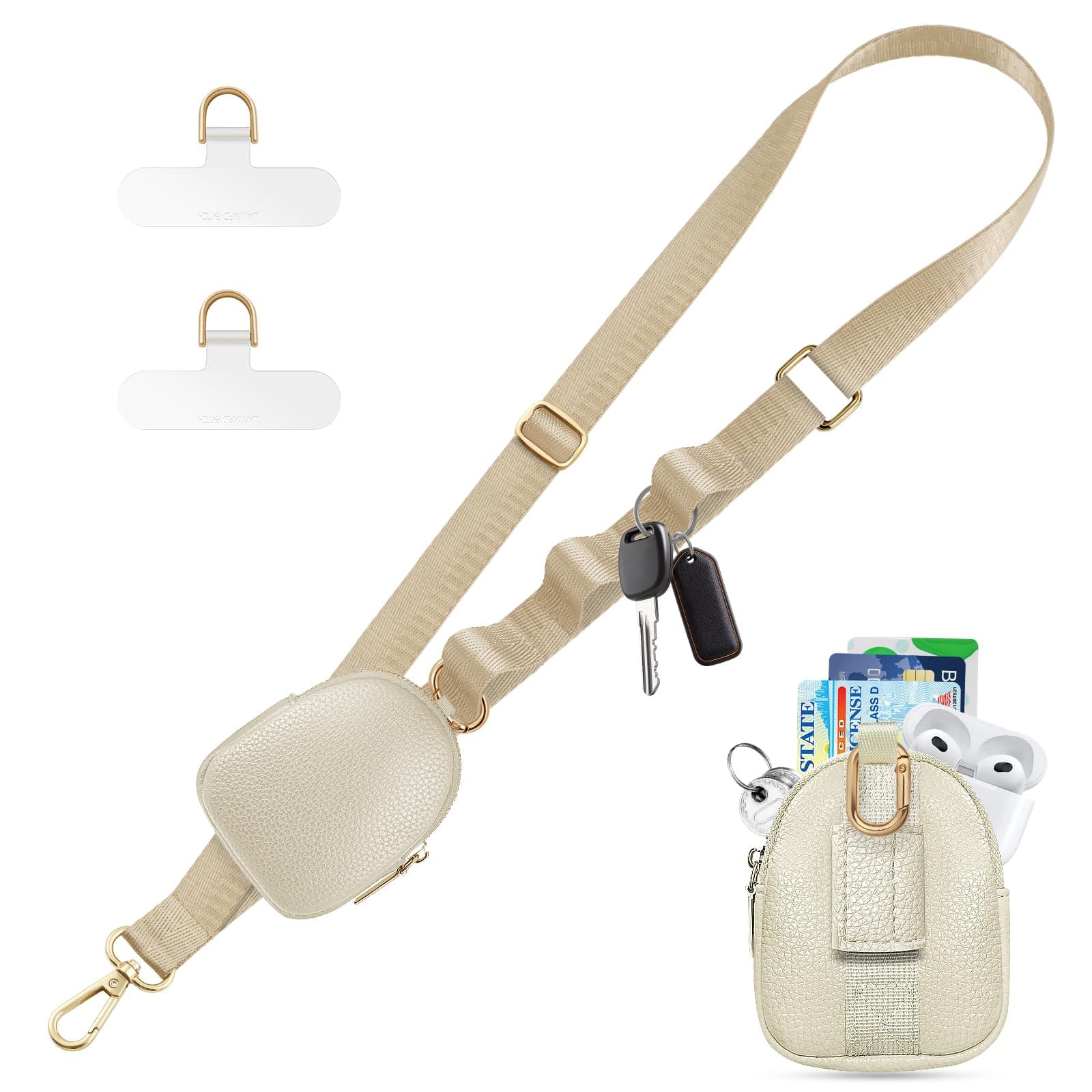 WaiYukllic Phone Lanyard Crossbody With Wallet