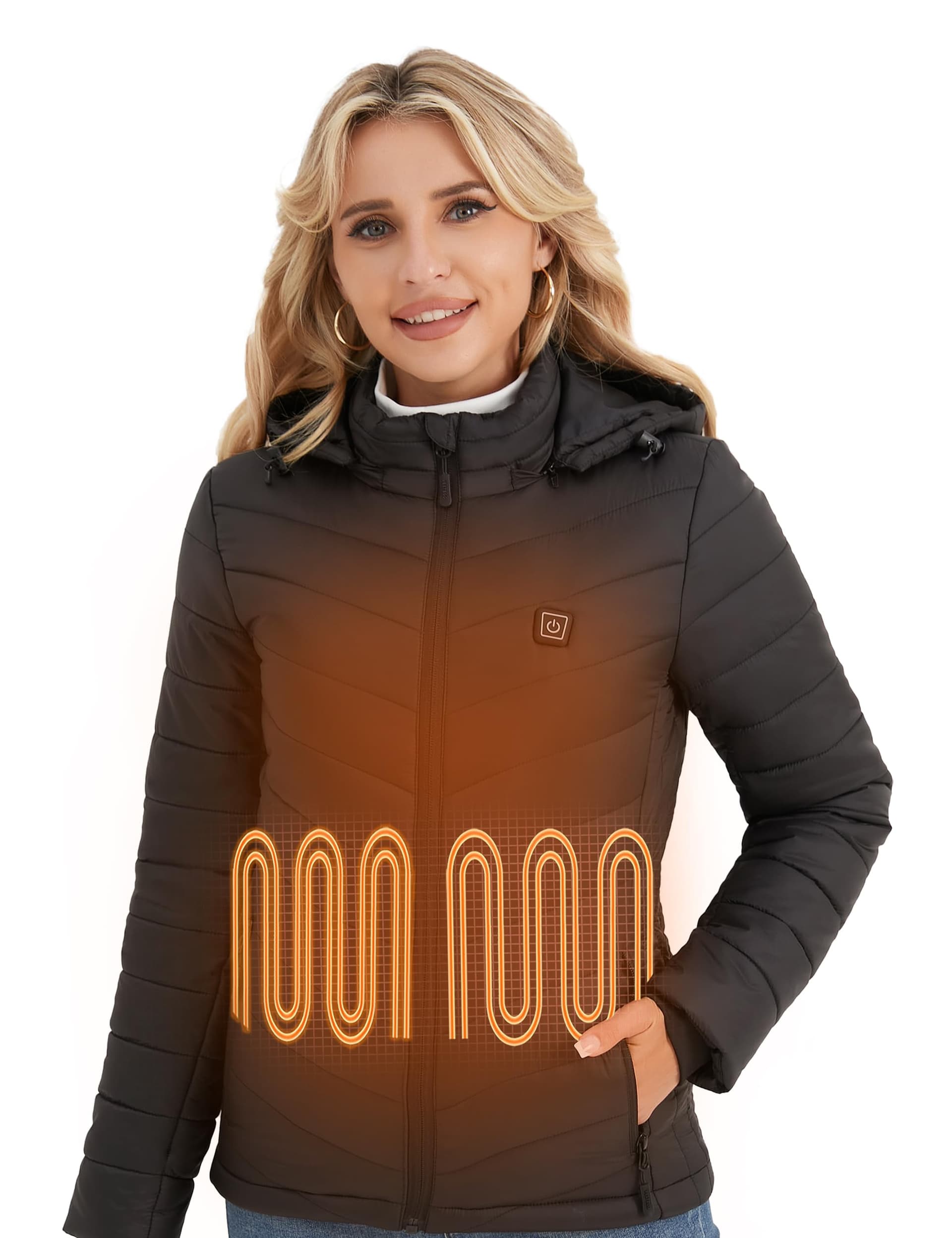 Heated Jackets for Women with Power Bank, Winter Coat Gifts