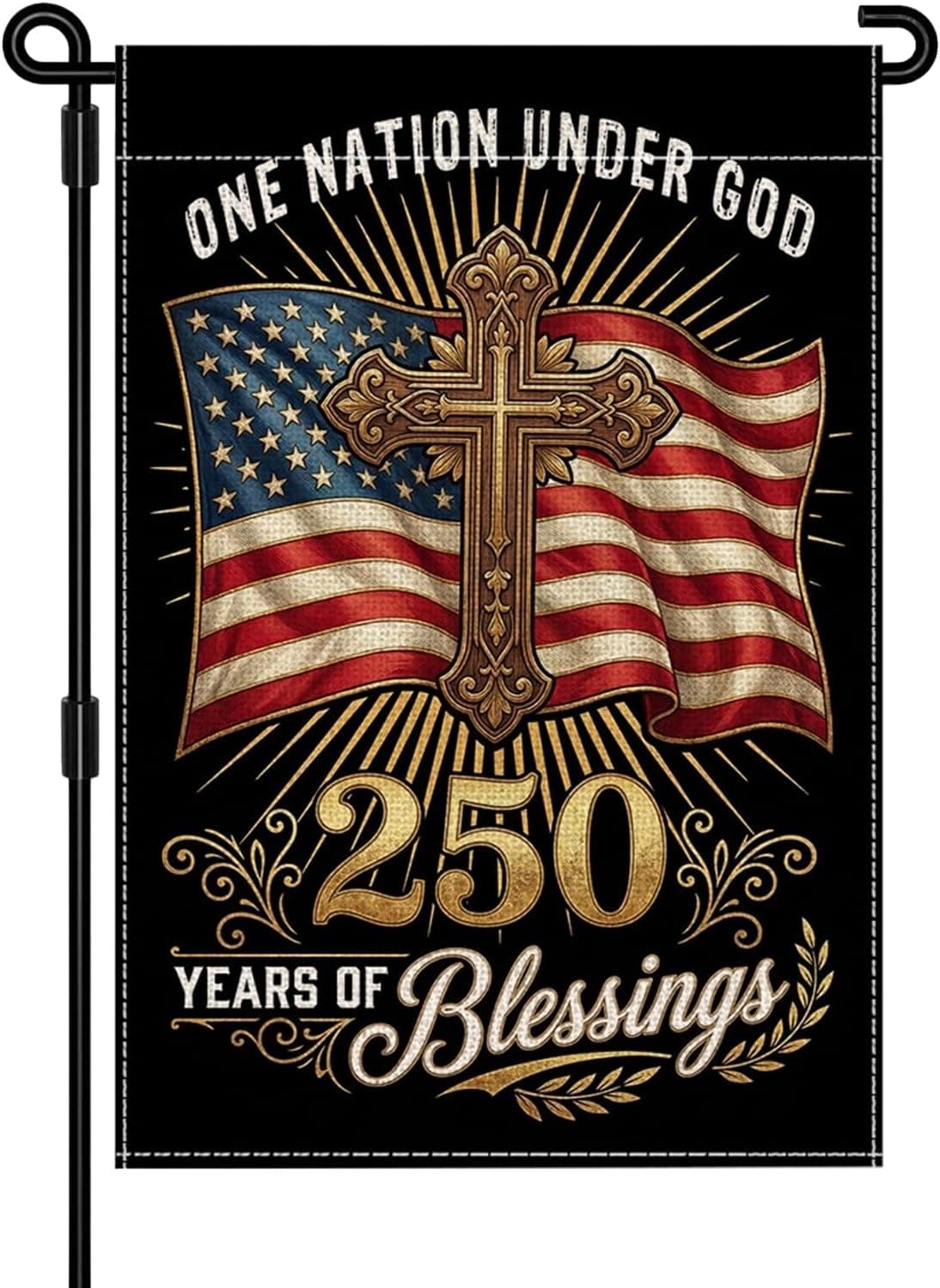 MEIIBCREAT 4Th of July Garden Flag