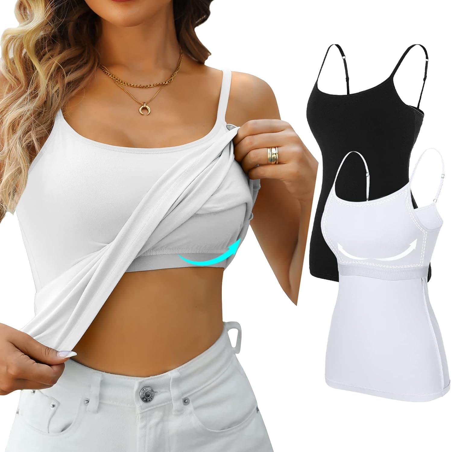 V FOR CITY Shelf Bra 2 Pack