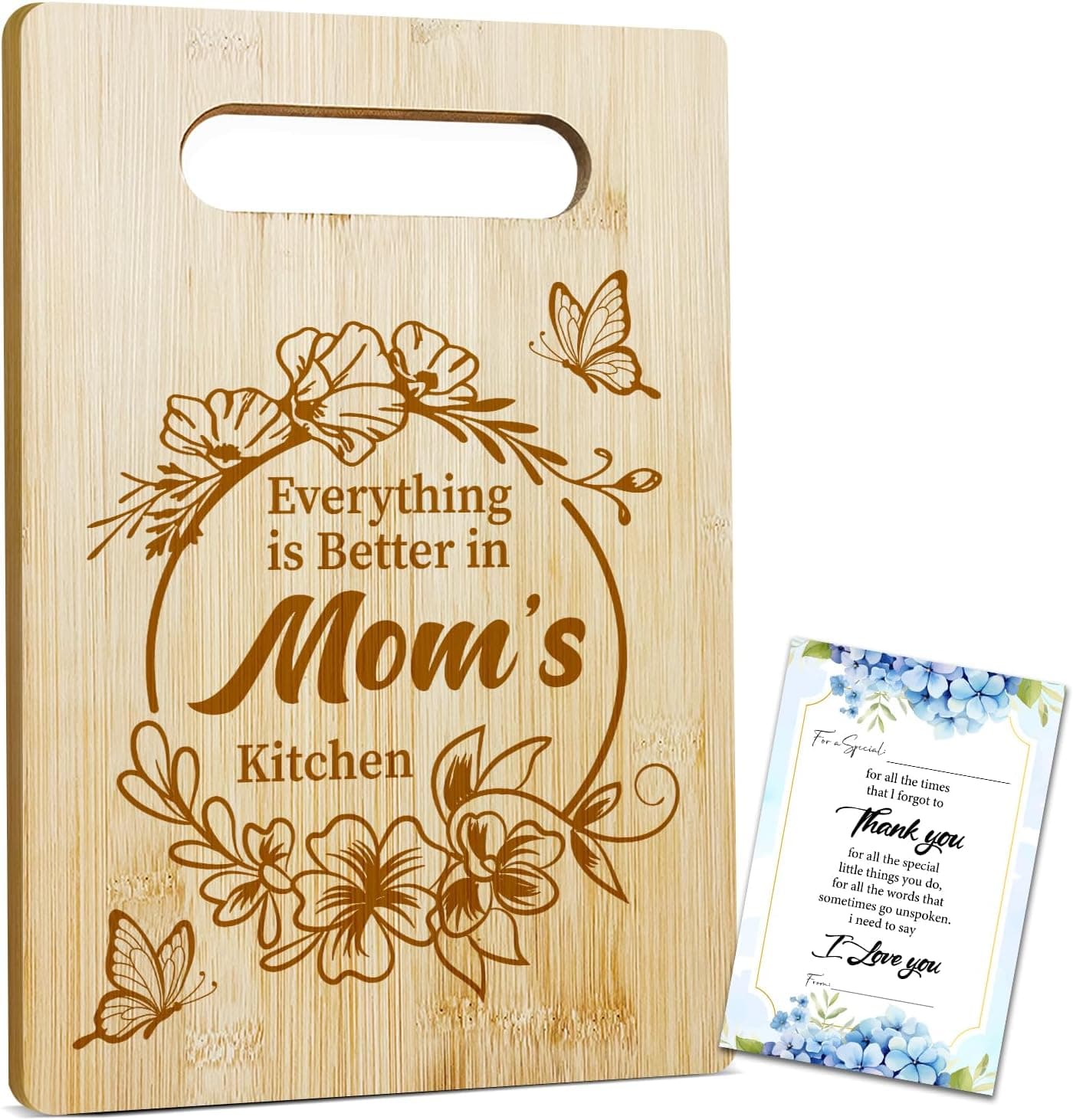EIOKYTMU Kitchen Bamboo Cutting Board
