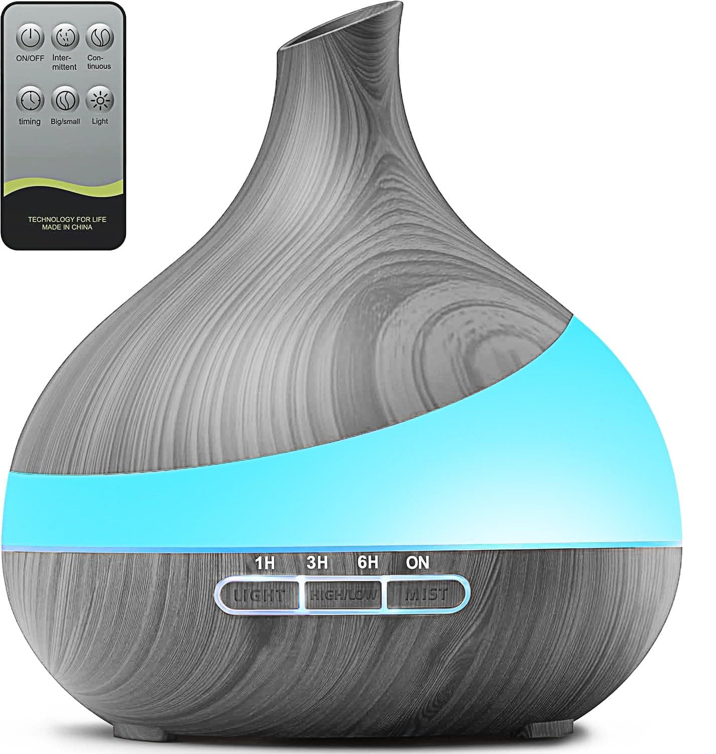 Essential Oil Diffuser for Women: 500ml with 14 Color LED