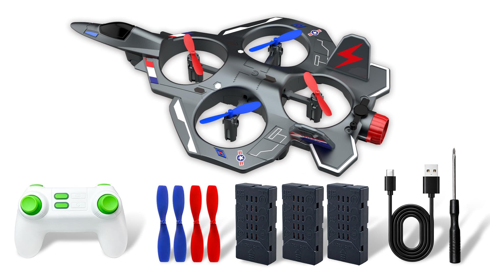 Remote Control Airplane RC Plane for Kids 6-12 RC JET Boys and Girls【Red】