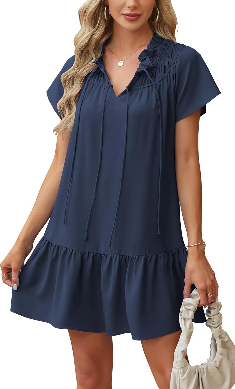 ANGASHION Womens Summer Mini Dress