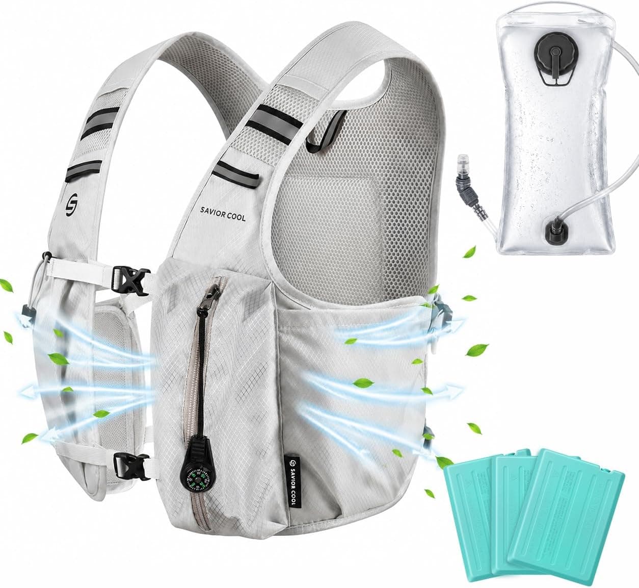 SAVIOR COOL 2-In-1 Cooling Hydration Vest
