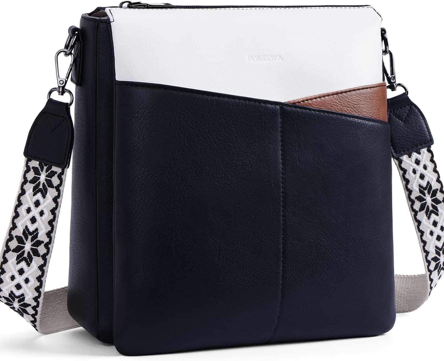 POIUGOYA Women Leather Crossbody Bags