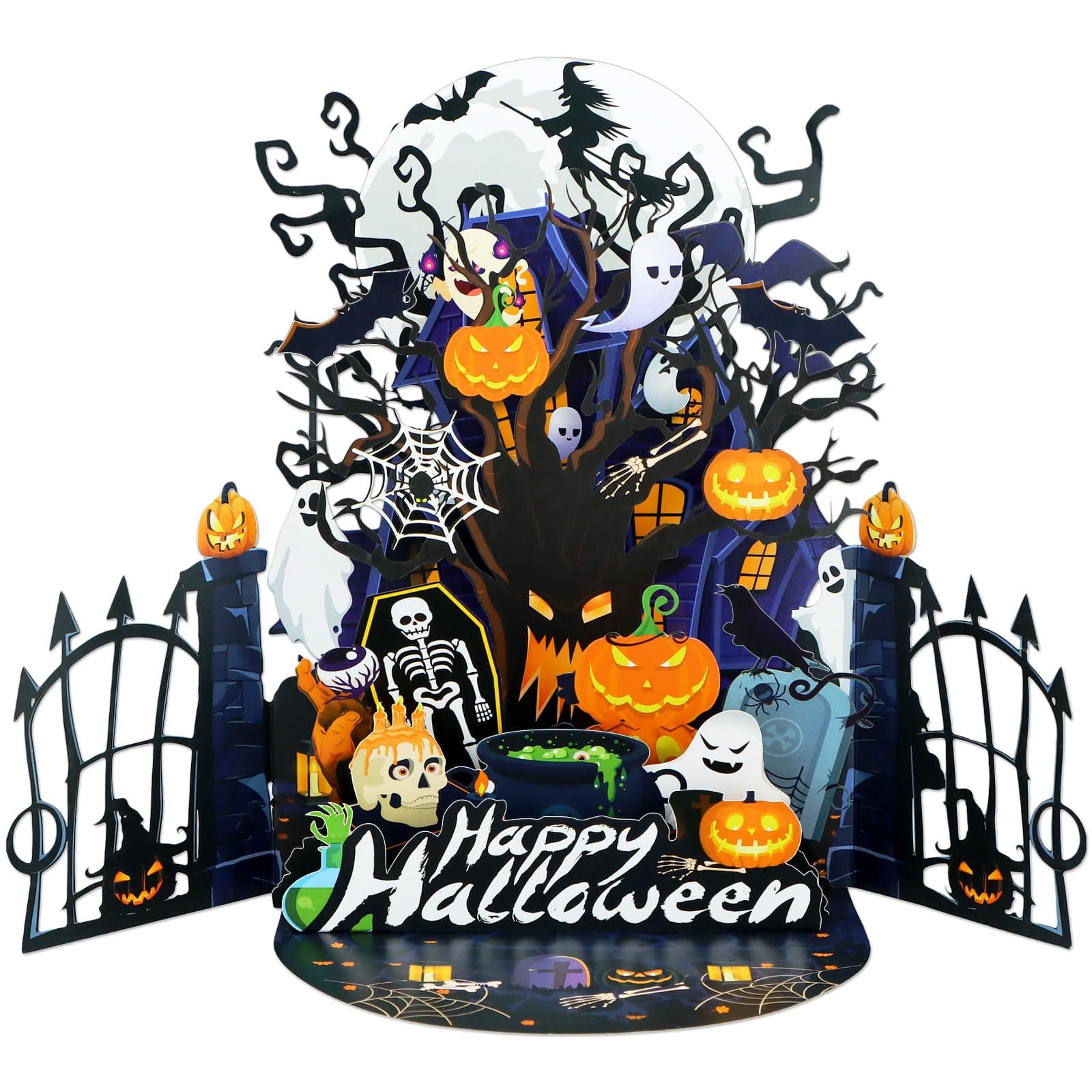 D4DREAM Pop Up Happy Halloween Card, Halloween Gifts for Kids Adults