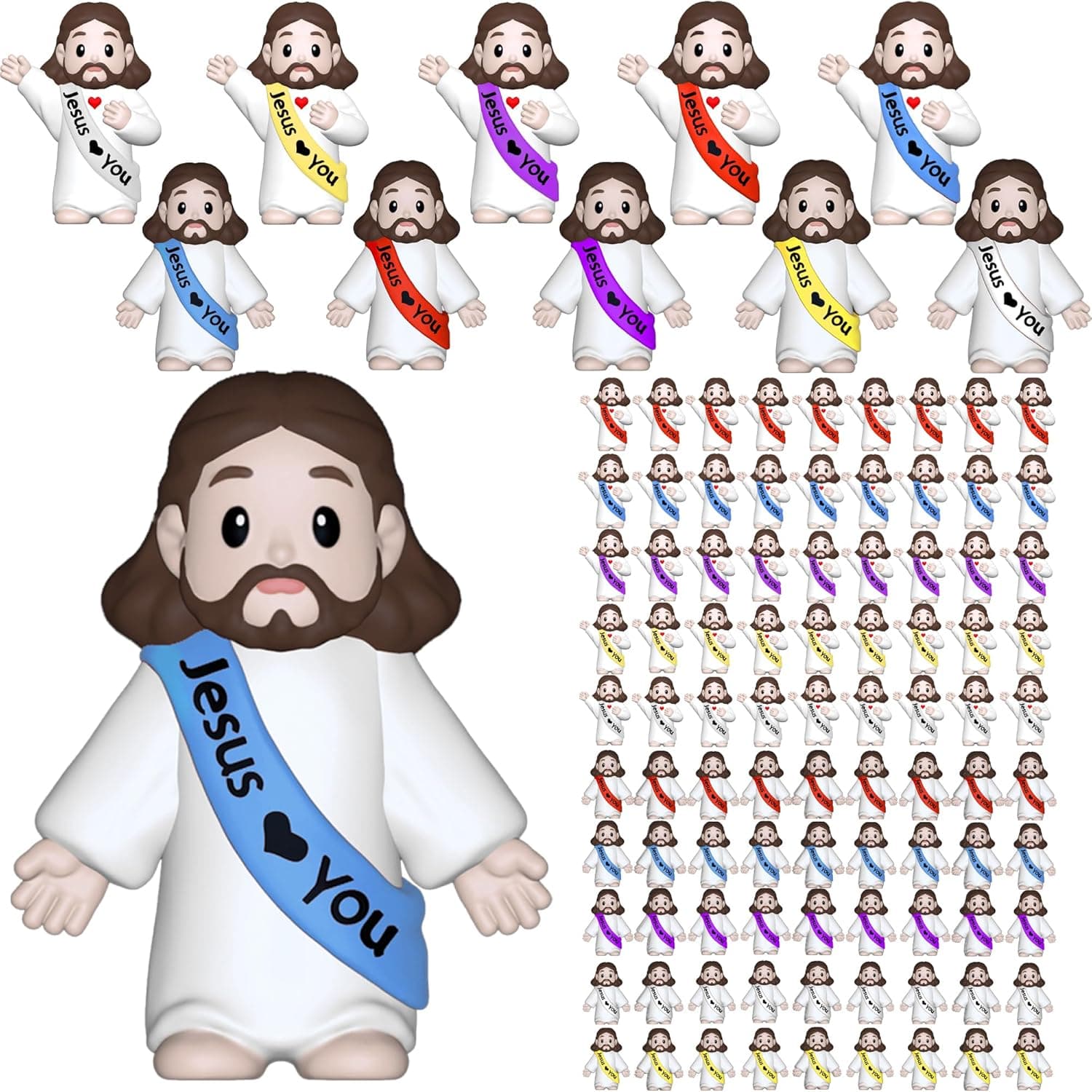 VINETEN 100 Pack Little Jesus Figures
