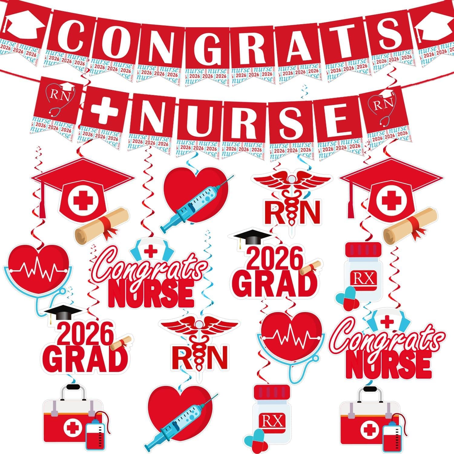 LARRAZABAL Nurse Graduation Party Decorations