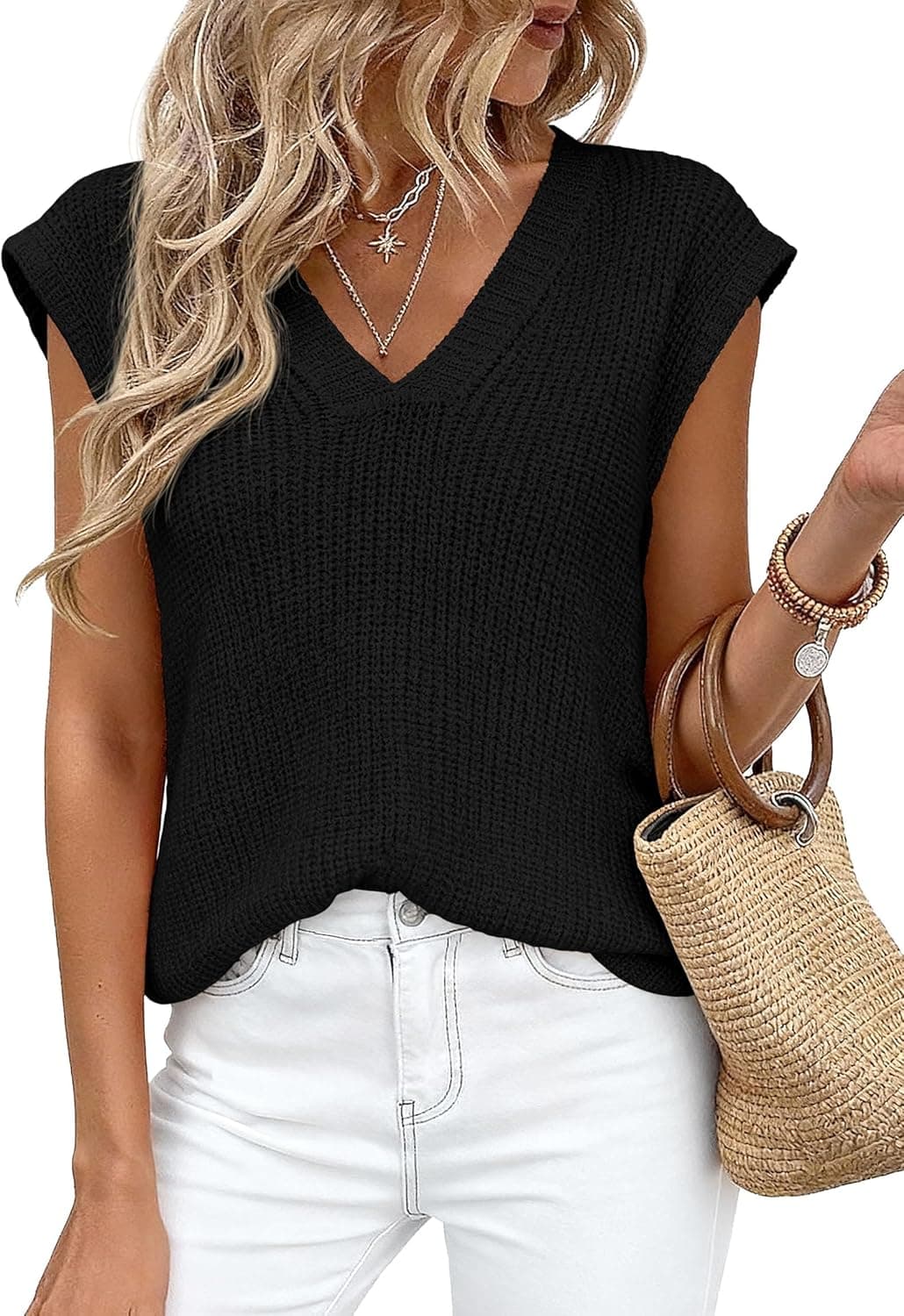 PRETTYGARDEN Womens Lightweight Sweaters Vest