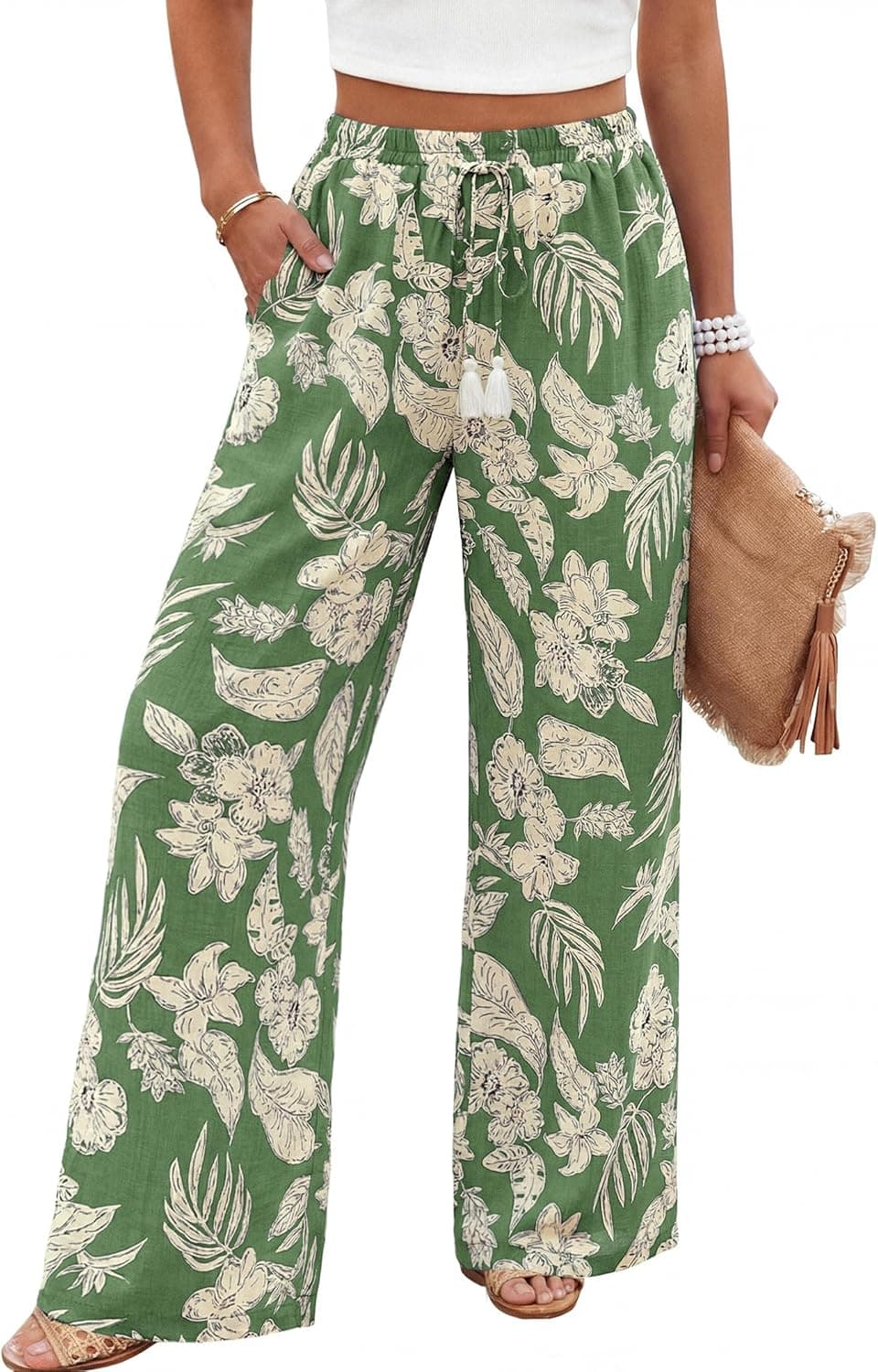 LOOKBOHO Womens Wide Leg Pants