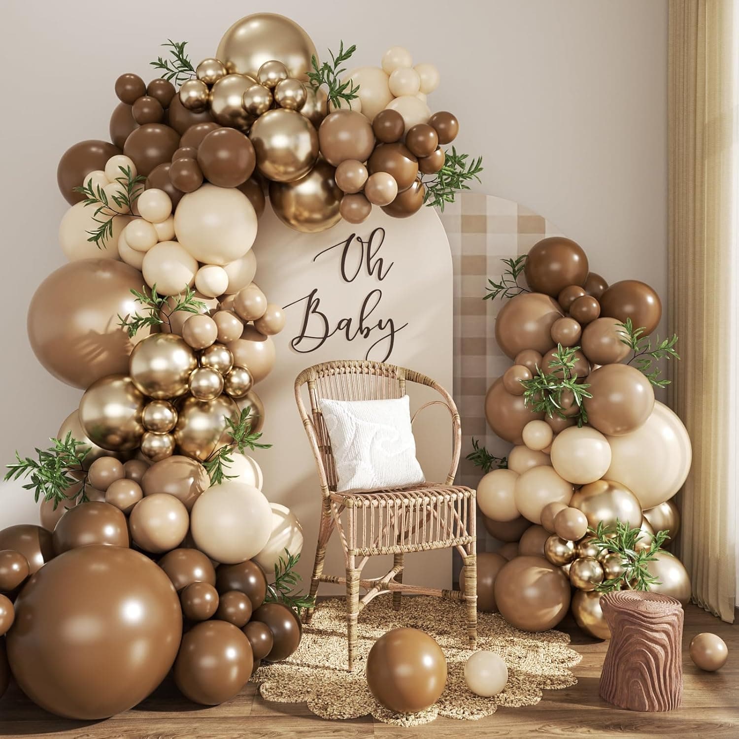 CROSSFINGERS Brown Balloon Arch Kit