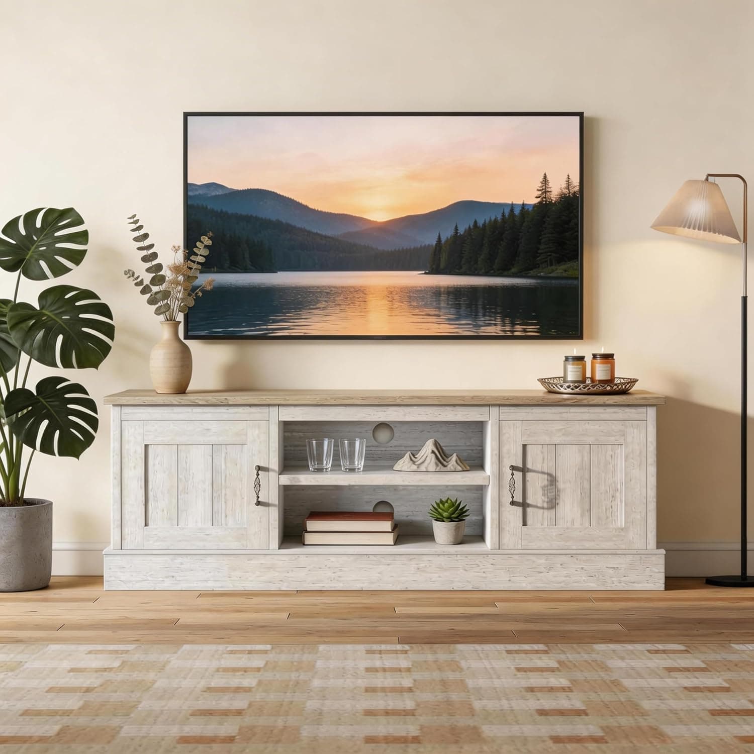 GARVEEHOME 61" Farmhouse TV Stand