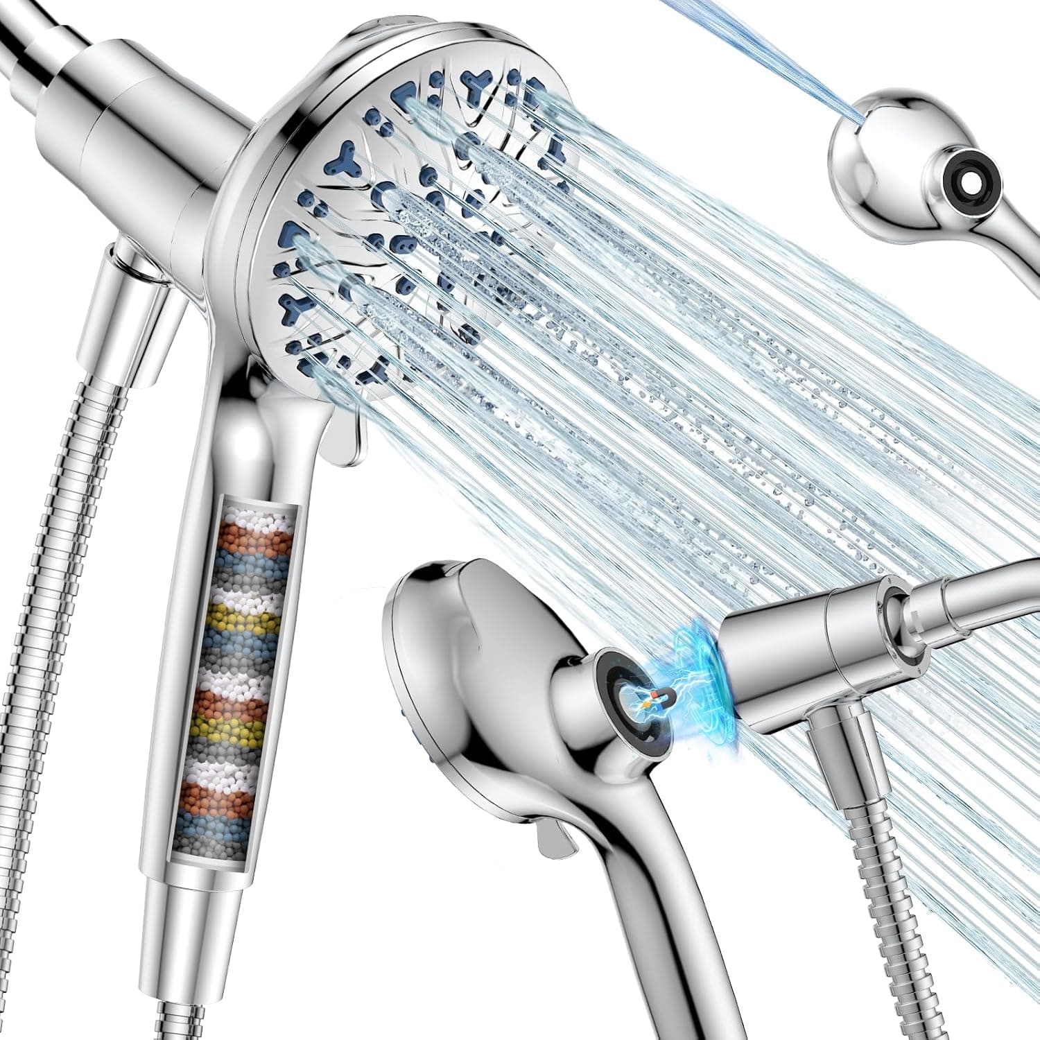 DAKINGS Magnetic Handheld Shower Head