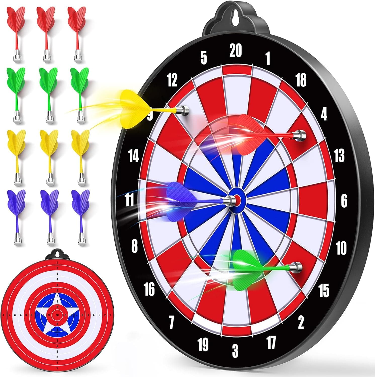BEAYUCK Magnetic Dart Board for Kids