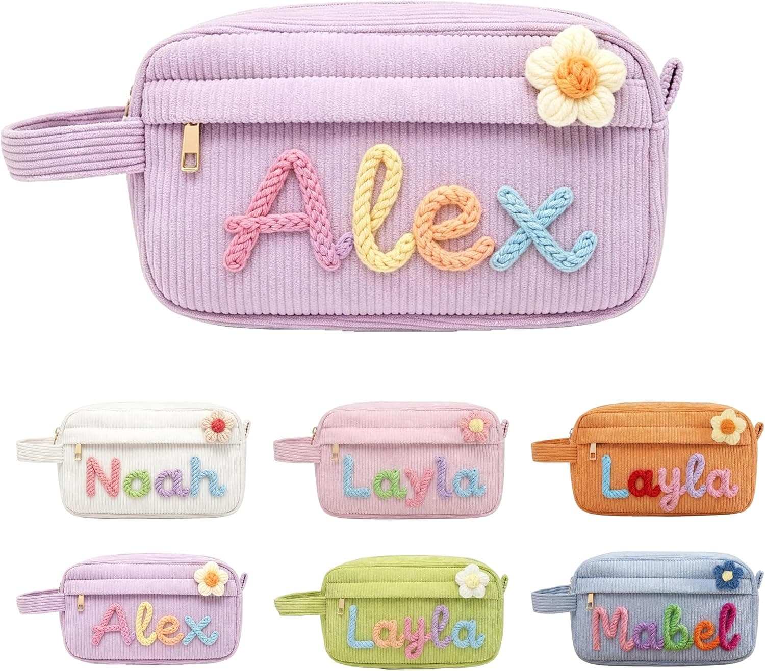 KEQHAULI Custom Corduroy Pencil Bag