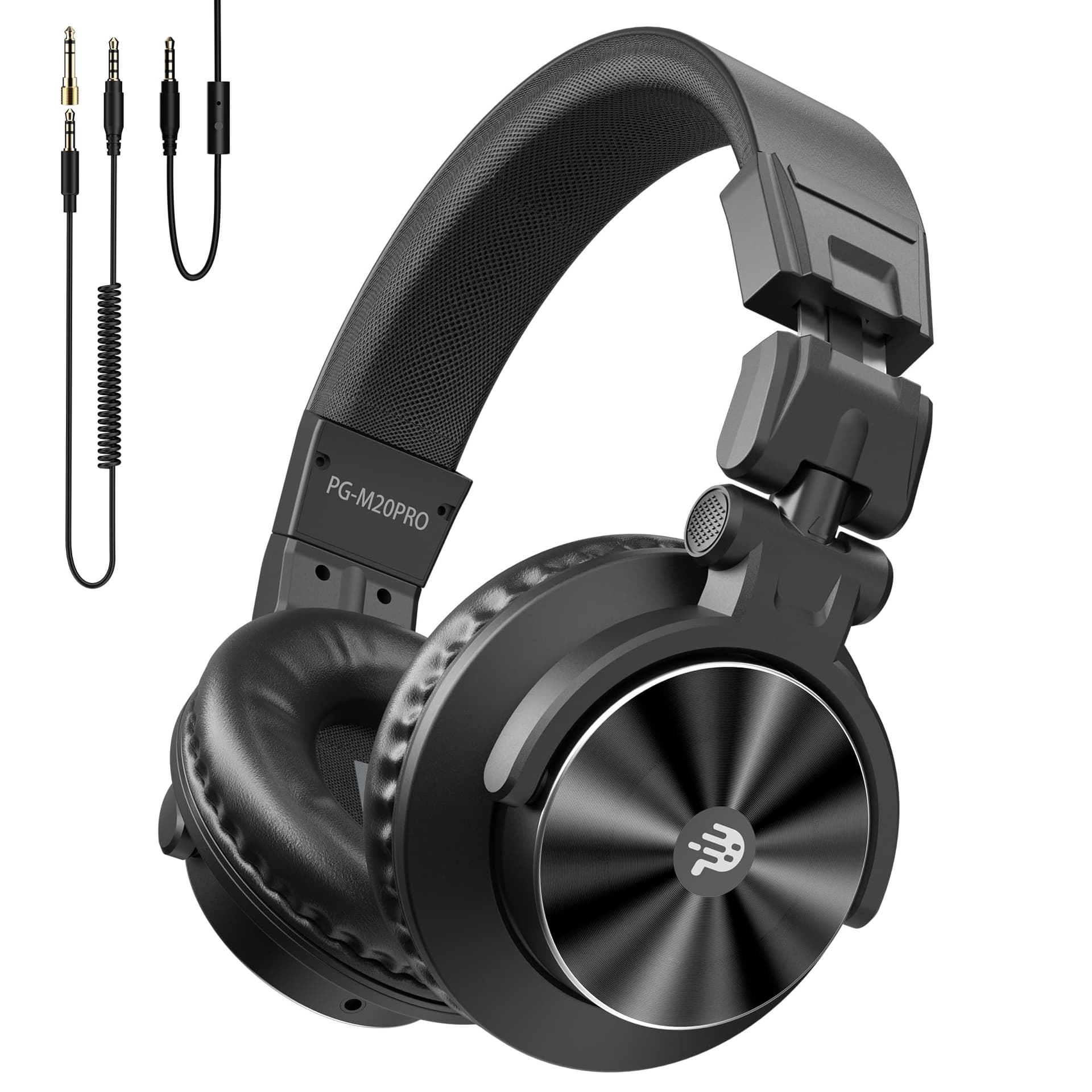 OHAYO M20 Wired DJ & Studio Monitor Headphones, 50mm, 3.5/6.35mm