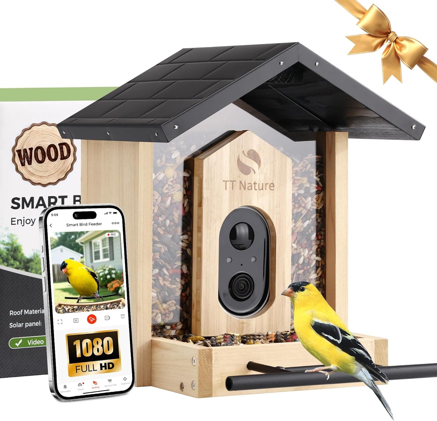 TT NATURE Bird Feeder with Camera