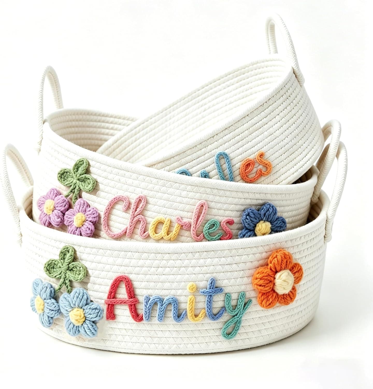 KEQHAULI Personalized Basket with Name