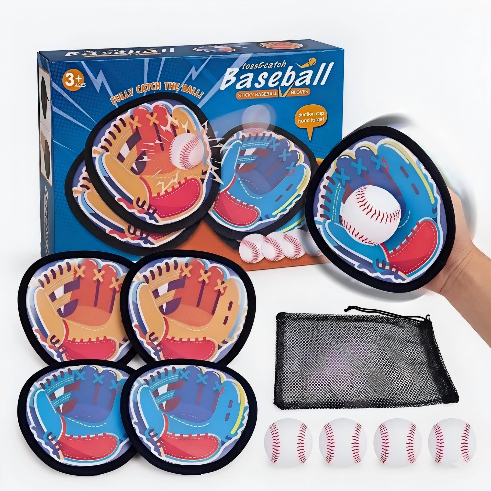 Velcro Ball and Catch Game Outdoor Toys for Kids Ages 3-12+